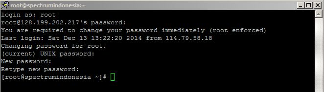 Login via Putty