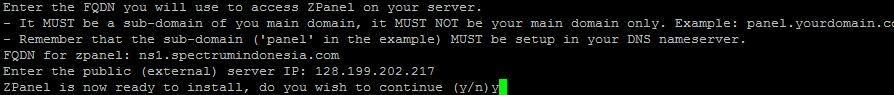 Setting FQDN dan Nameserver